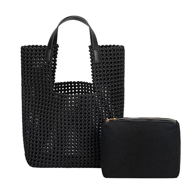 Stylish Hollow-Out Shoulder Bag for Women-Tote Bags-Black-Free Shipping Leatheretro