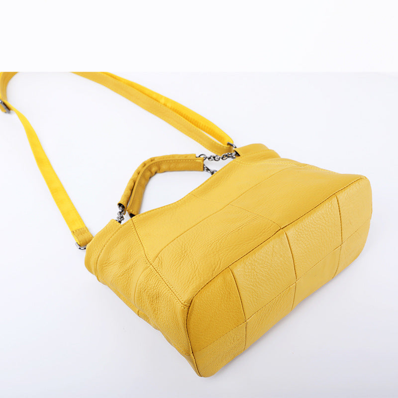 100% Genuine Top Grain Leather Women's Handbag-Handbags-Black-Free Shipping Leatheretro