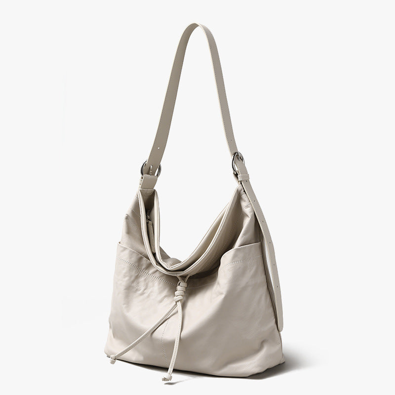 Genuine Leather Tote Bag Shoulder Bags for Women-Handbags-A-Free Shipping Leatheretro