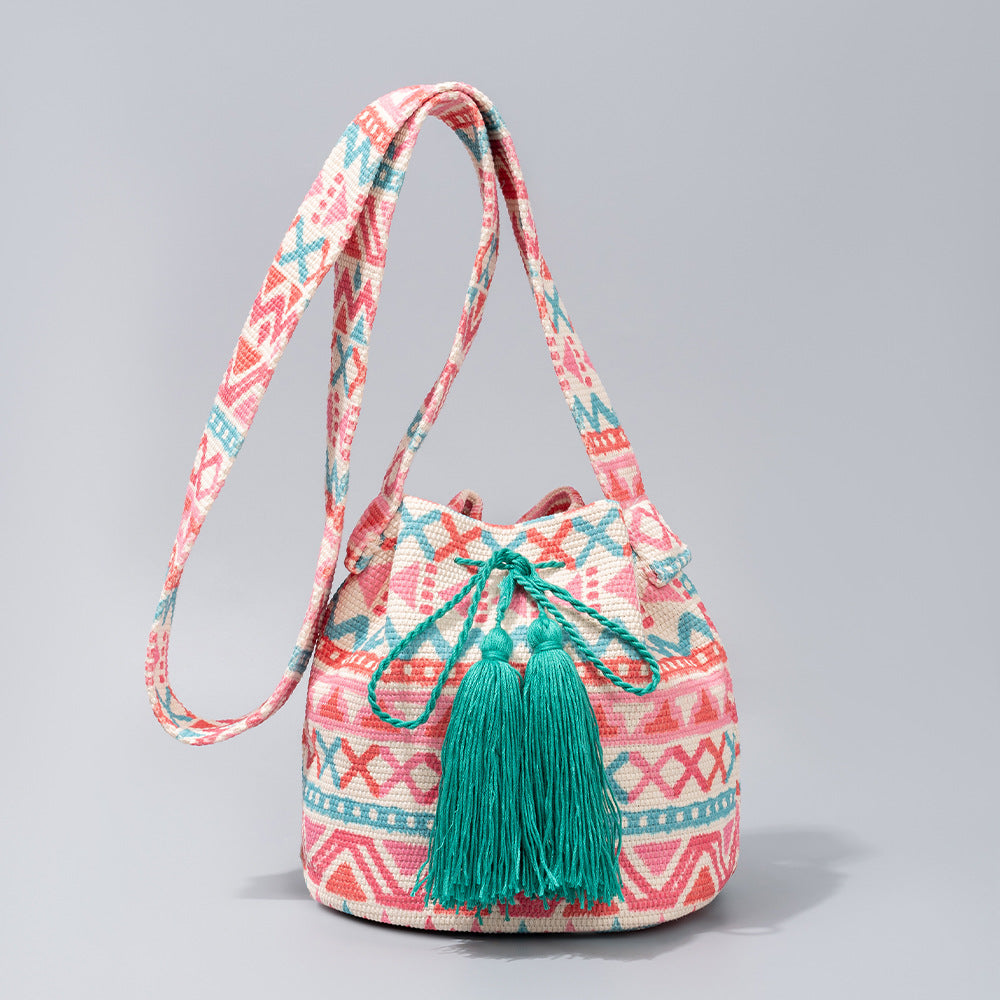 Bohemian Bucket Bag – Crossbody Canvas Shoulder Bag for Women-BY8277-25*23*8CM-Free Shipping Leatheretro