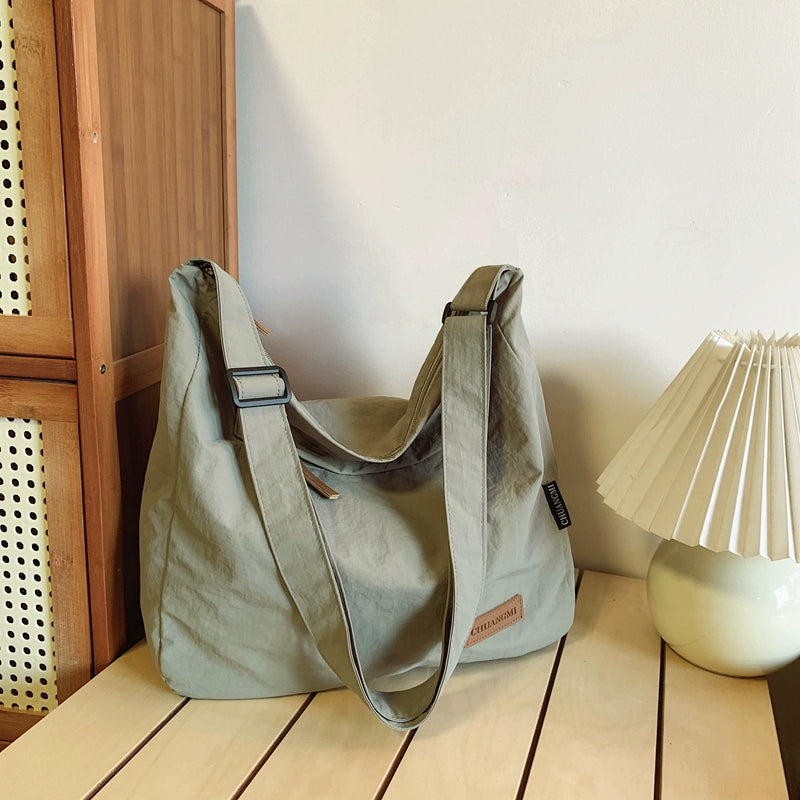 BOOM Large Capacity Water-Resistant Messenger Crossbody Bag-Black-Free Shipping Leatheretro