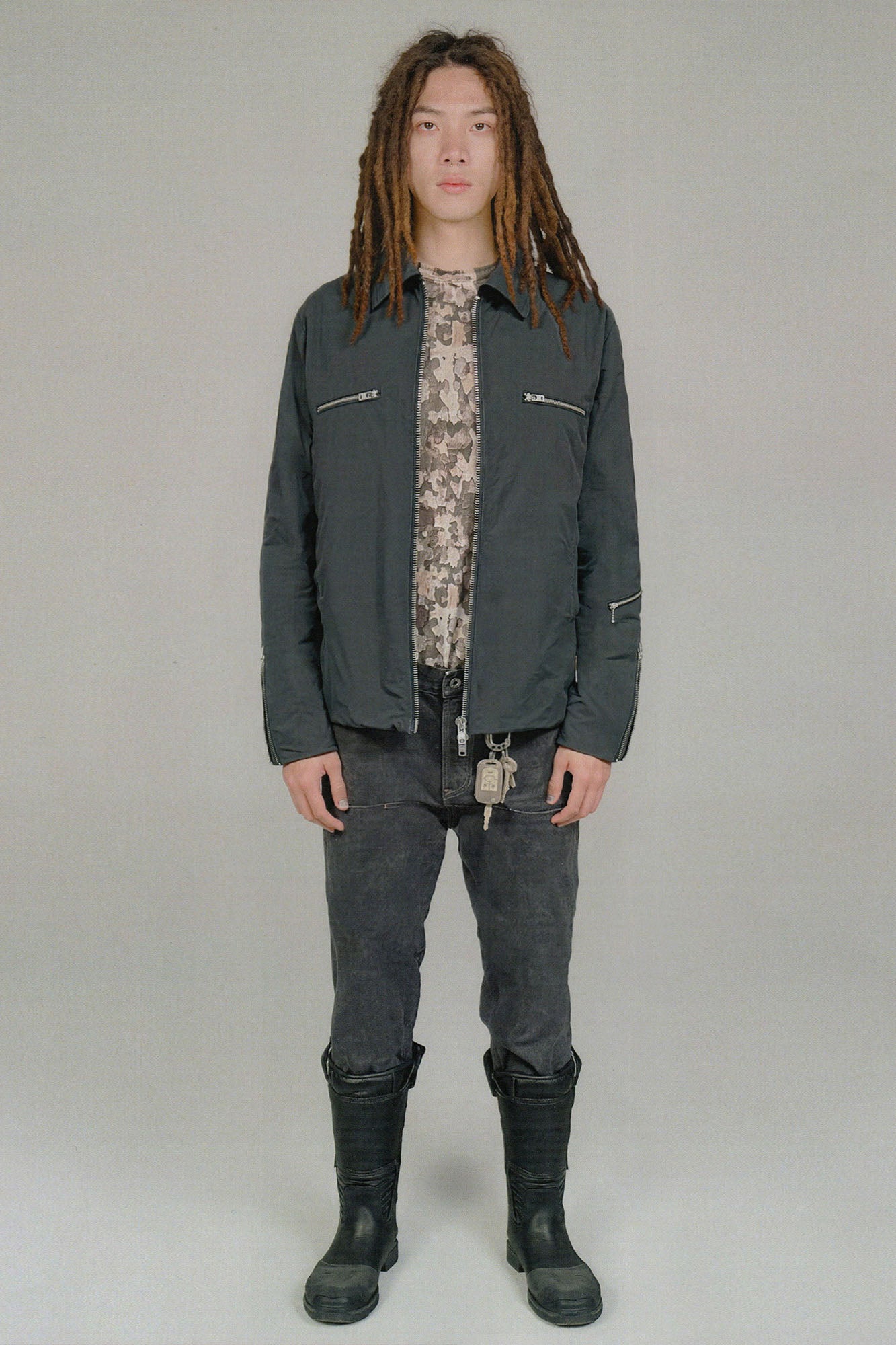 URBAN+FOREST Essential Multi-Pocket Utility Jacket-Jacket-S-Red-Free Shipping Leatheretro