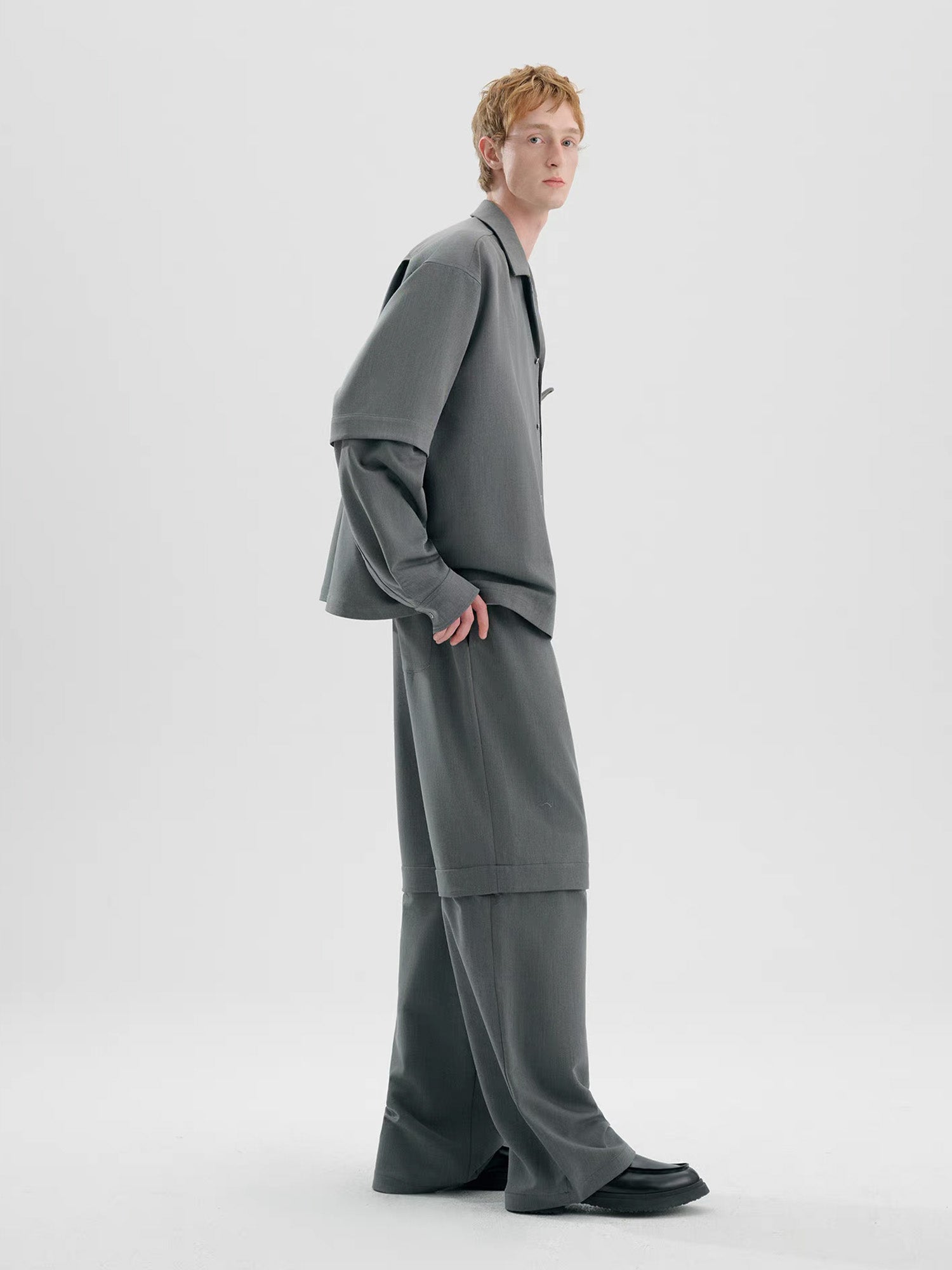 TIWILLTANG Detachable Drawstring Straight-Leg Pants-Pants-S-White-Free Shipping Leatheretro