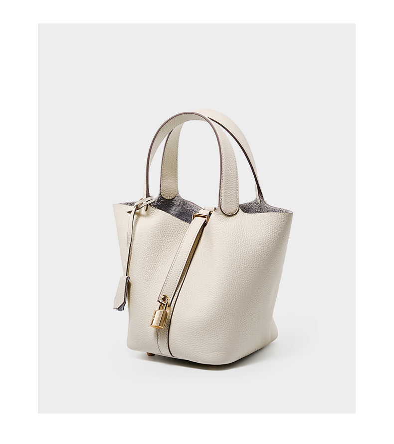 Luxury Leather Bucket Bag for Women-handbags-black-Free Shipping Leatheretro