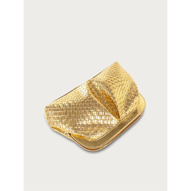 Wrinkle Dumpling Bag – Versatile Knit Shoulder Bag & Crossbody Purse-gold-28x19x5CM-Free Shipping Leatheretro