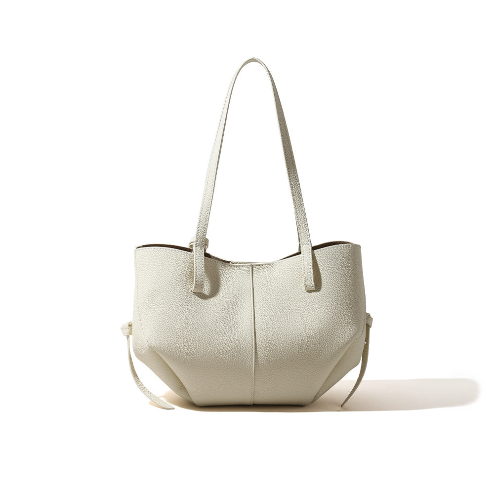 Women's Genuine Leather Tote Bag-Shoulder Bags-black-Free Shipping Leatheretro