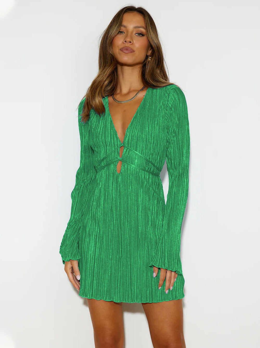 Sexy Lightning Summer Short Dresses-dresses-Green-S-Free Shipping Leatheretro