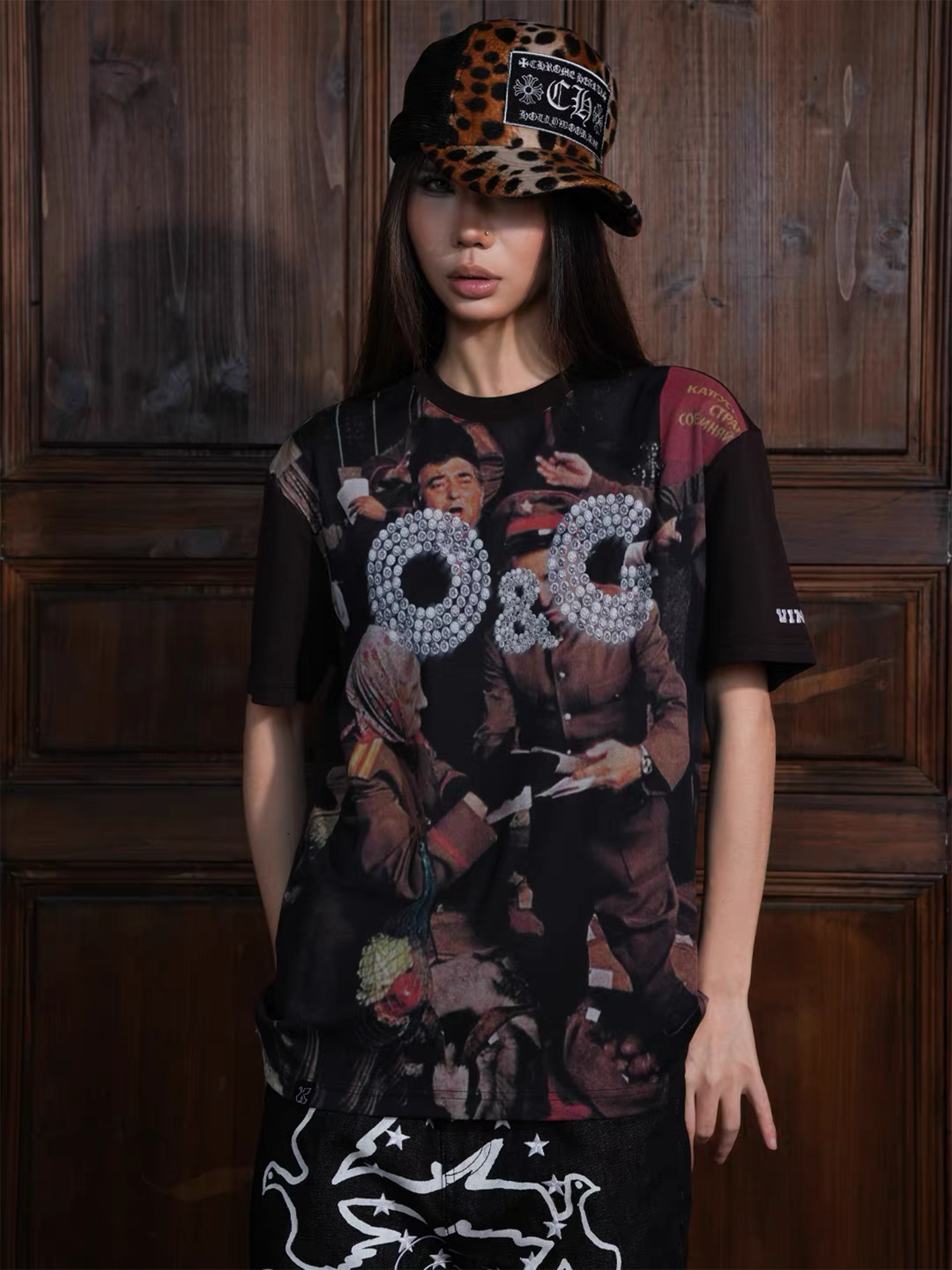 VINKID Diamond War Graphic T-Shirt-T Shirt-S-Free Shipping Leatheretro