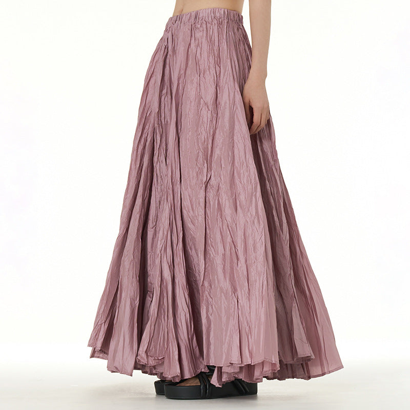 Flowy Plus Sizes Skirts-Skirts-Pink-One Size-Free Shipping Leatheretro