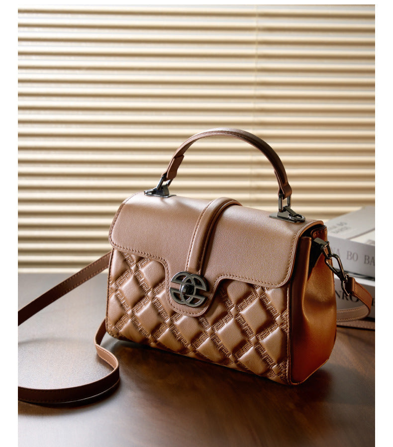 Luxury Leather Tote Bag for Women-Handbags-Black-23*11*17-Free Shipping Leatheretro