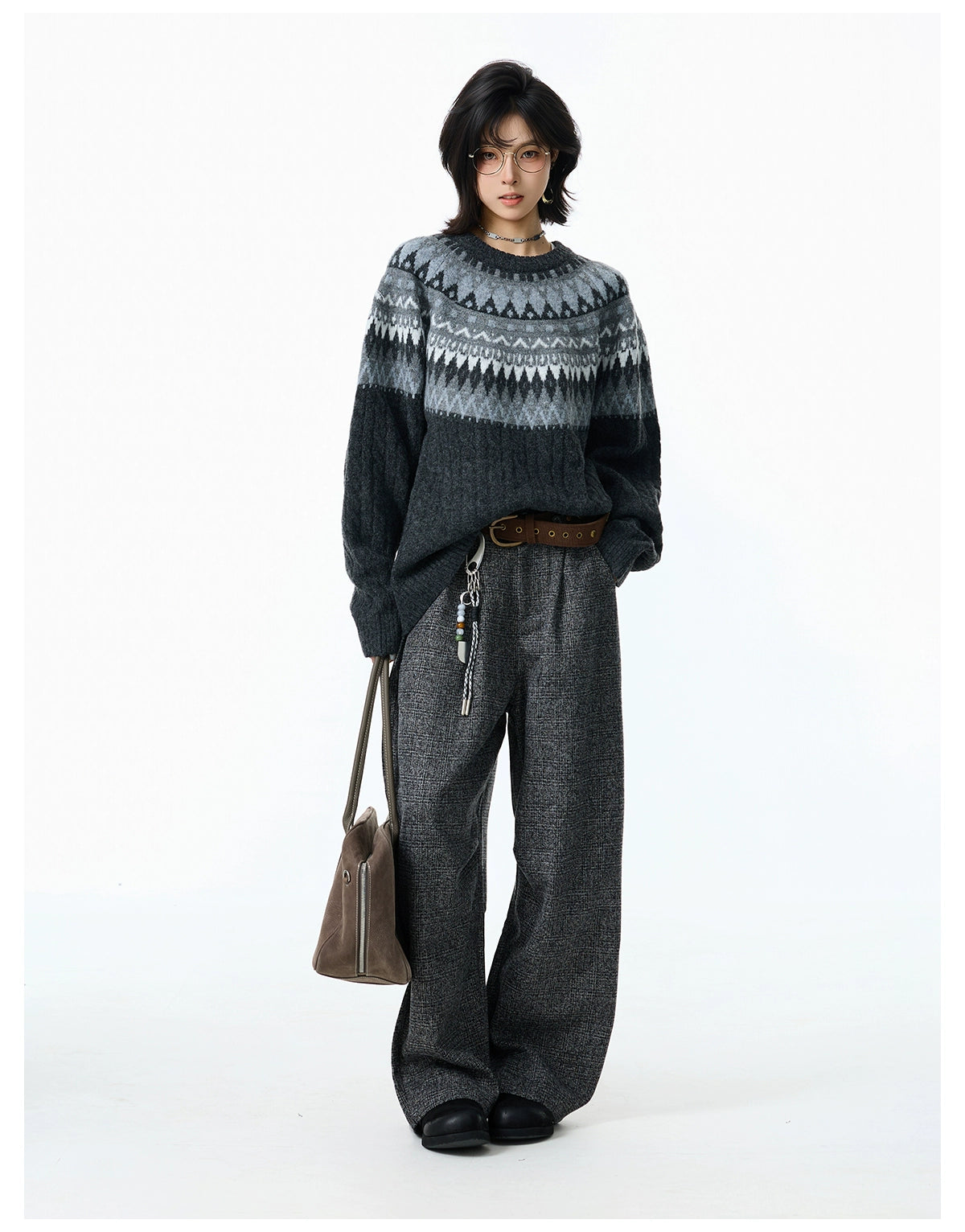 BFLC Cozy Winter & Fall Loose Pullover Knit Sweater-Apricot-M-Free Shipping Leatheretro