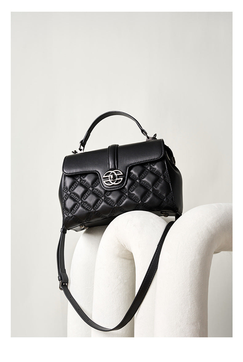 Luxury Leather Tote Bag for Women-Handbags-Black-23*11*17-Free Shipping Leatheretro