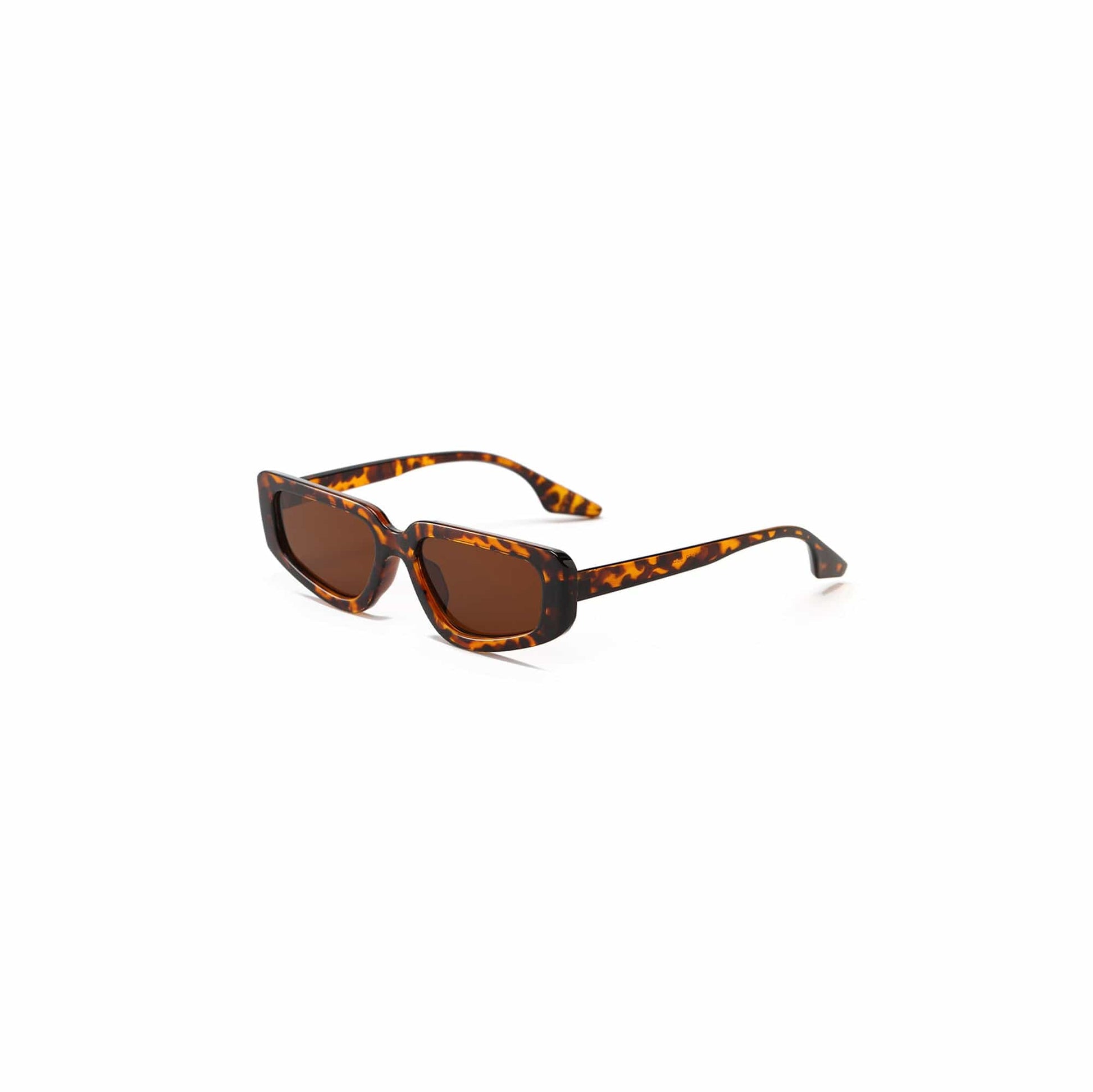 DAMAGE ASIA OPTICALS The Cat Eye Sunglasses-Sunglasses-One Size-Brown-Free Shipping Leatheretro