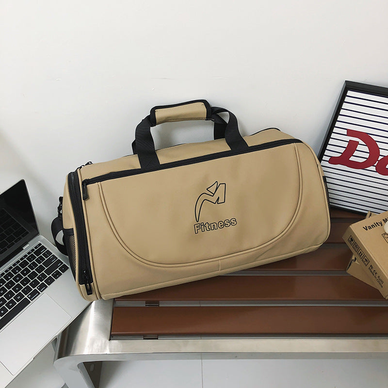 Men's Durable Nylon Gym Bag-Duffle Bag-Black-Free Shipping Leatheretro