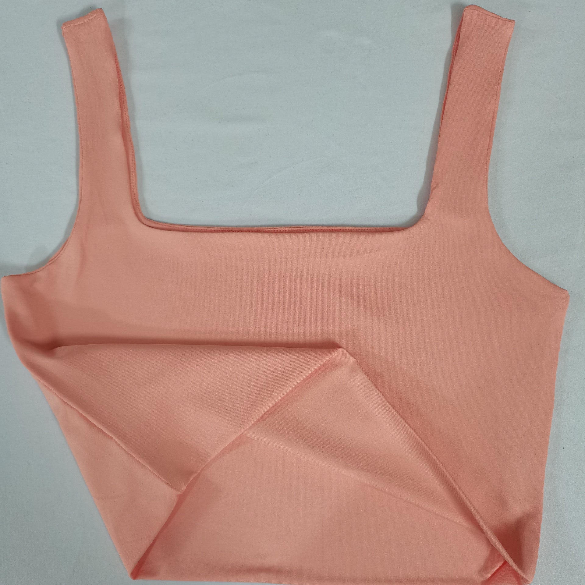 Sexy Sleeveless Short Tank Tops-tank tops-Pumpkin Pink-S-Free Shipping Leatheretro