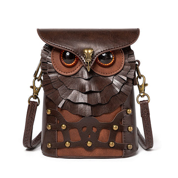 Medieval Colorblock Studded PU Leather Women's Crossbody Bag-FBG225CF-Free Shipping Leatheretro