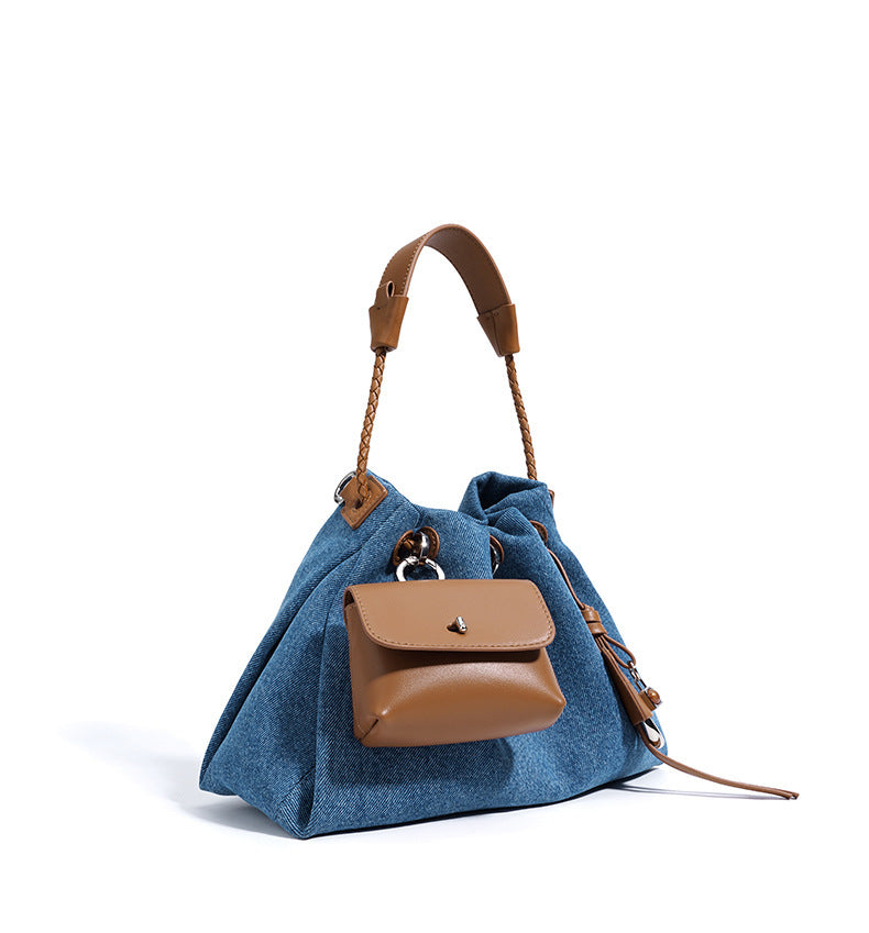 Summer Denim Shoulder Bag-Shoulder Bags-A-Free Shipping Leatheretro