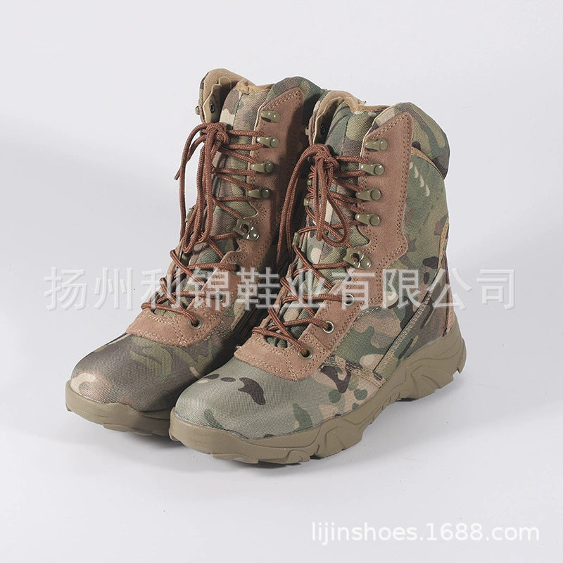 Men Outdoor Camouflage Hiking Tactical Boots-boots-D-39-Free Shipping Leatheretro