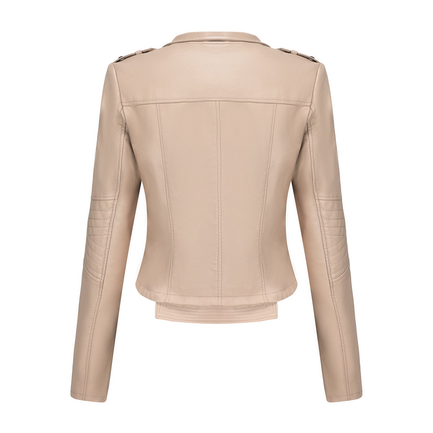 Women's Punk Faux Leather Jacket-Black-S-Free Shipping Leatheretro