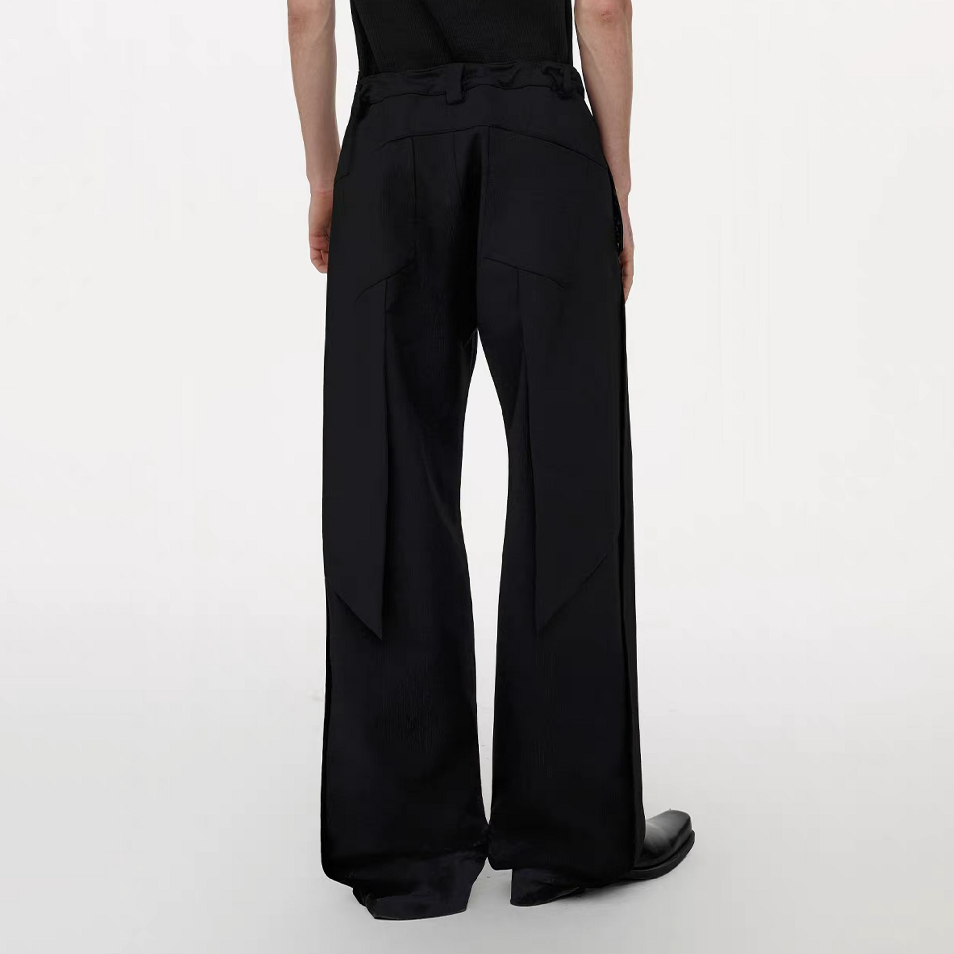 TIWILLTANG Detachable Pocket Flap Trousers-Pants-S / 28-31”-Free Shipping Leatheretro