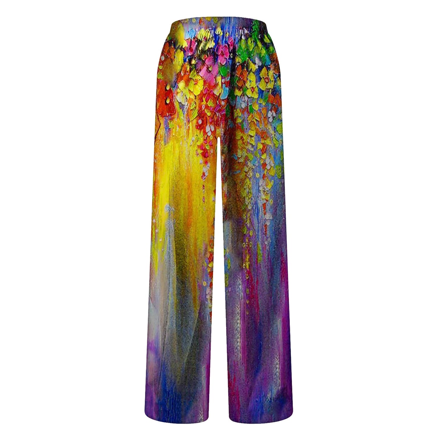 Clearance-Casual High Waist Summer Pants-Pants-Rainbow-L-Free Shipping Leatheretro