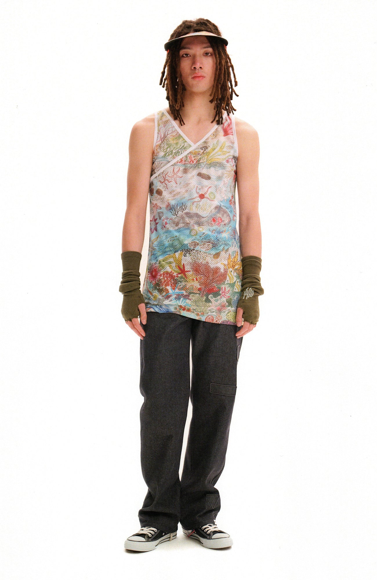 URBAN+FOREST Minimal Patch Straight-Leg Denim-Jeans-S-Green-Free Shipping Leatheretro