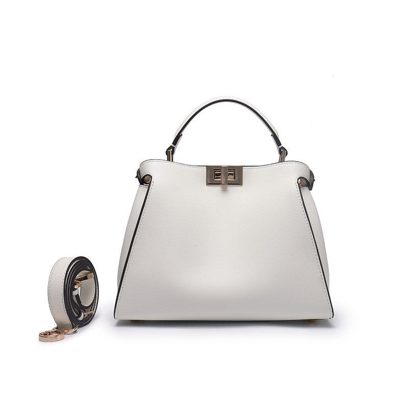 Genuine Leather Large Women’s Crossbody & Handbag-Handbags-Black King Size 39-Free Shipping Leatheretro