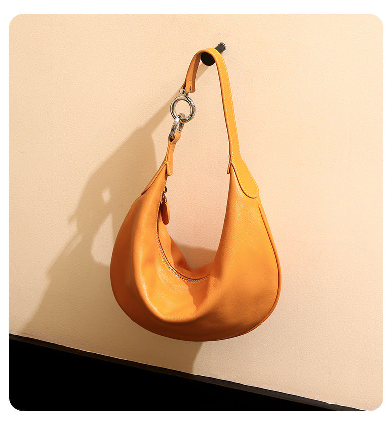 Chic Women's Genuine Leather Shoulder Bag-Handbags-Black-Free Shipping Leatheretro