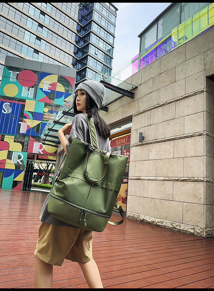 BOOM Multi-Purpose Backpack - Lightweight Travel Pack Shoe Compartment-绿色 关注店铺送运费险-Free Shipping Leatheretro