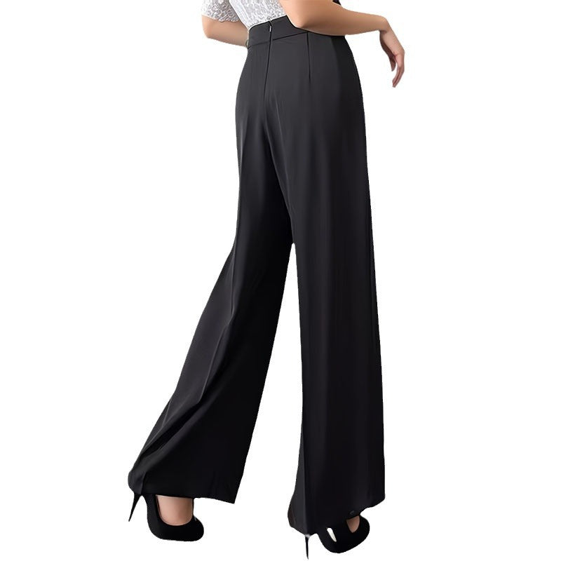 Casual High Waist Leisure Women Long Pants-pants-White-M-Free Shipping Leatheretro