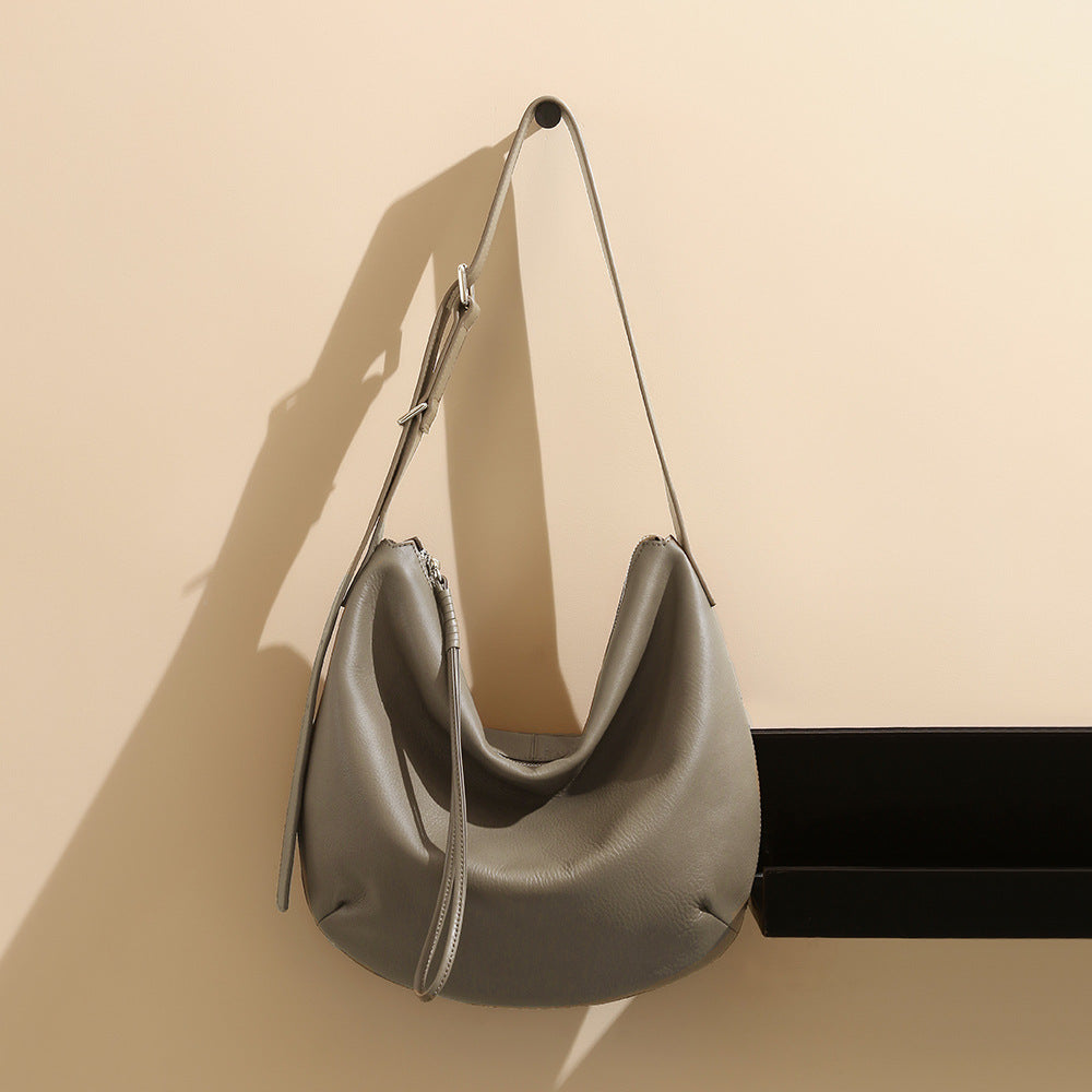 Full-Grain Soft Leather Origami Fold Tote Bag-Handbags-Coffee-Free Shipping Leatheretro