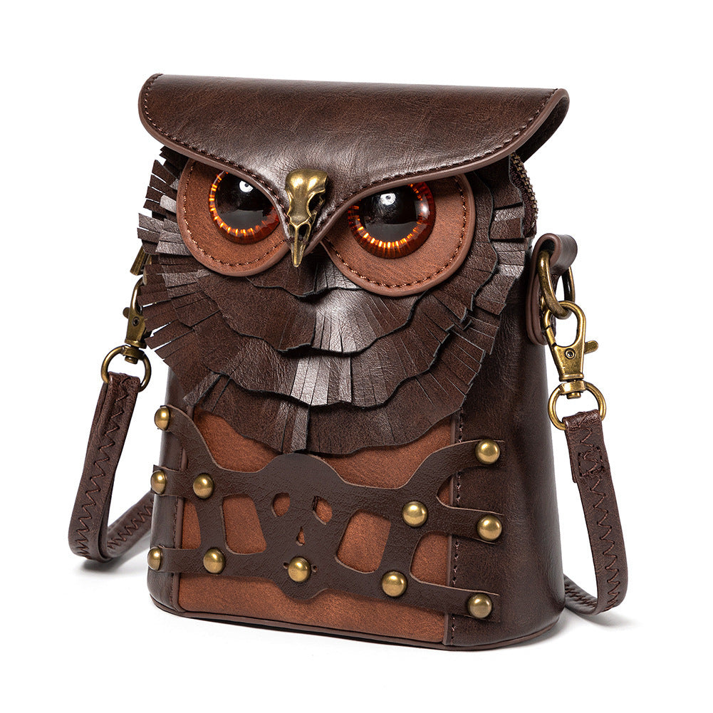 Medieval Colorblock Studded PU Leather Women's Crossbody Bag-FBG225CF-Free Shipping Leatheretro