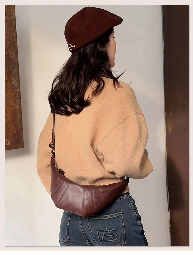 Premium Leather Crossbody Bag for Women-crossbody bags-Black-Free Shipping Leatheretro