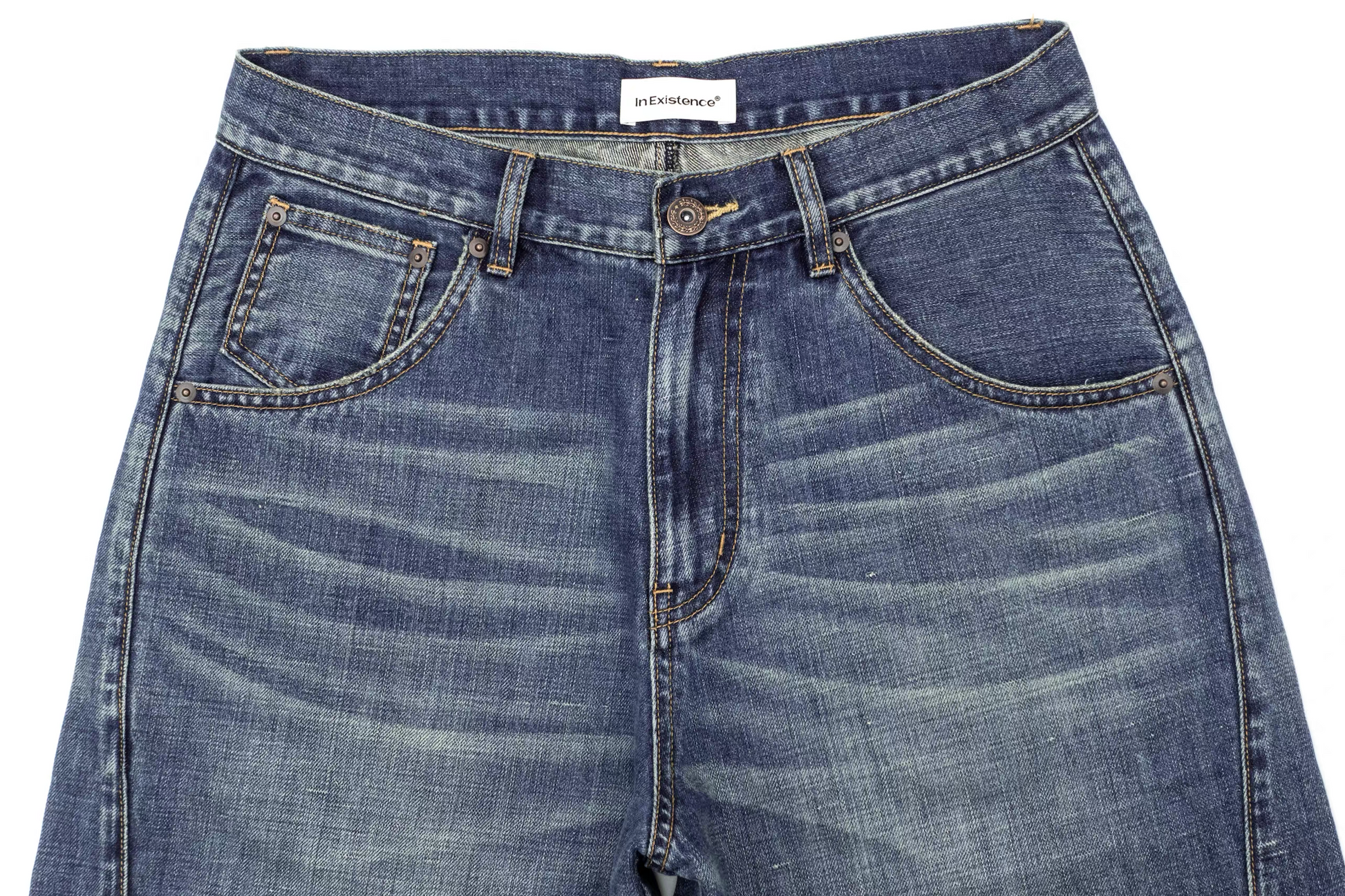 IN EXISTENCE Washed Relaxed Straight Jeans-Jeans-XS (0)-Free Shipping Leatheretro