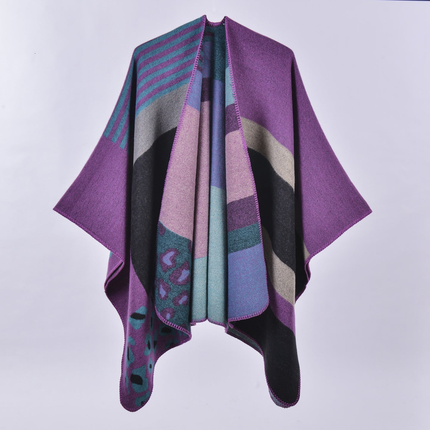 Casual Faux Cashmere Ethnic Versatile Warm Cloak-Scarves & Shawls-9-130*150CM-Free Shipping Leatheretro