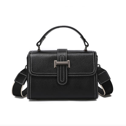 Genuine Leather Crossbody Bag for Women-Handbags-Black-Free Shipping Leatheretro