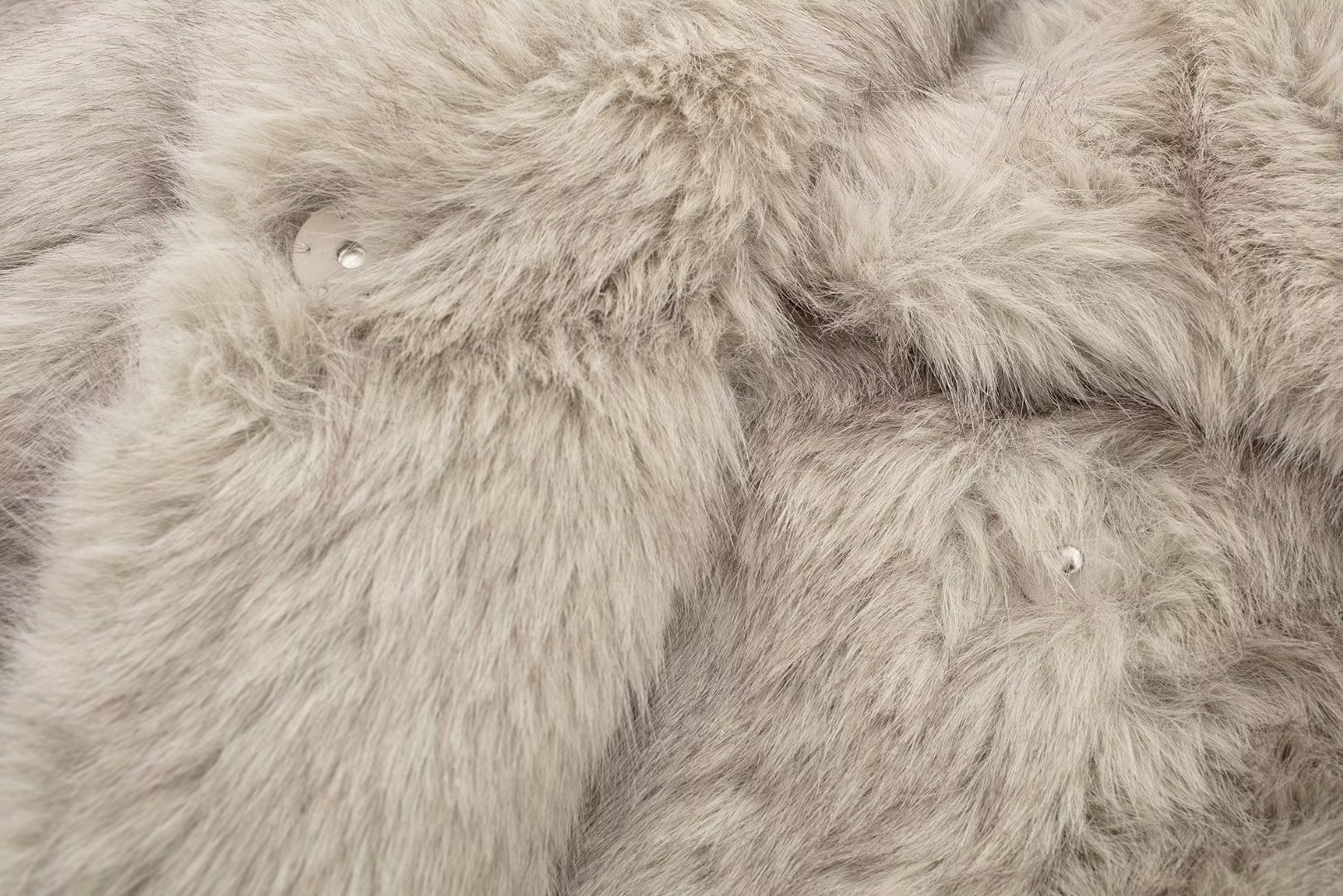 Fashion Artificial Fox Fur Winter Women Jacket Coats-Coats & Jackets-Ivory-XS-Free Shipping Leatheretro