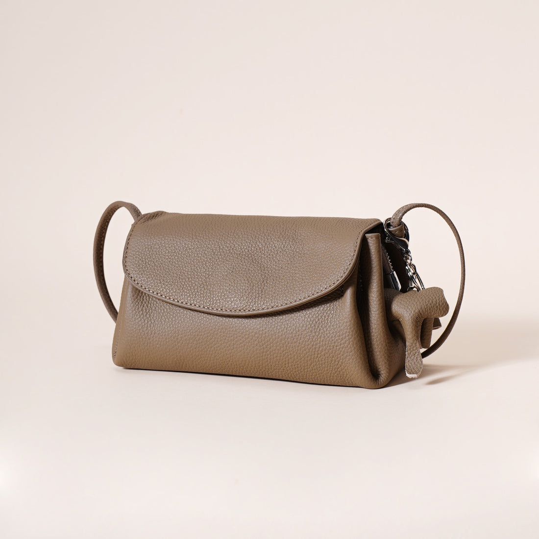 Women's Genuine Leather Crossbody Bag-Apricot-21 cm (L) × 7 cm (W) × 12 cm (H) / 8.3 in (L) × 2.8 in (W) × 4.7 in (H)-Free Shipping Leatheretro