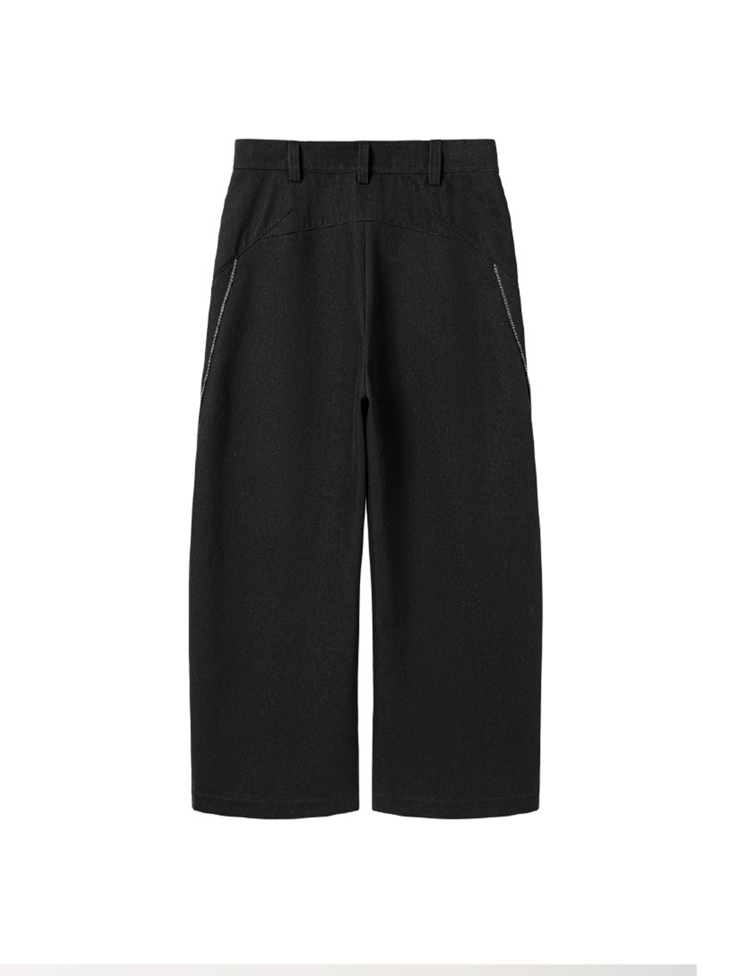 ALVNG AR ANTS Zip-Seam Wide-Leg Denim Trousers-Pants-Denim-S-Free Shipping Leatheretro