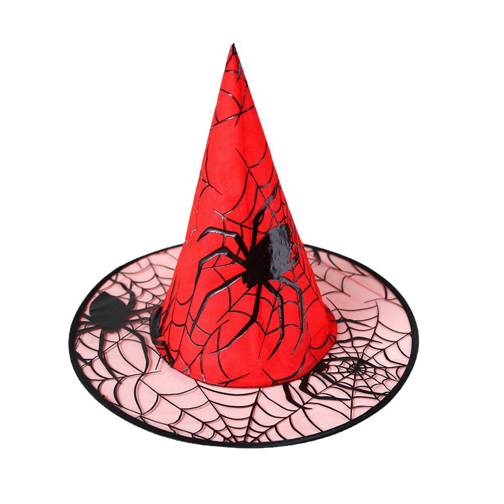 Witch Hat Halloween Decorations - Deluxe Mesh Witch Hats for Costume Parties 6pcs/One Set