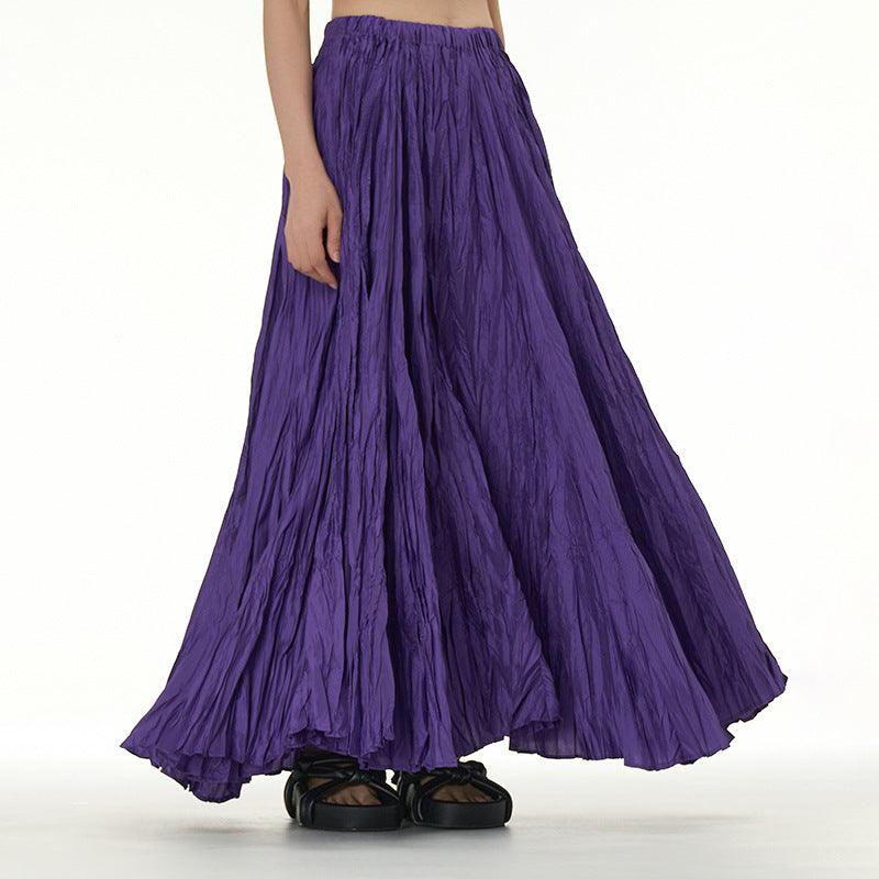 Flowy Plus Sizes Skirts-Skirts-Purple-One Size-Free Shipping Leatheretro