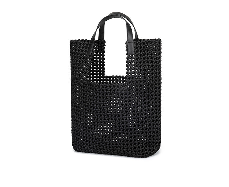 Stylish Hollow-Out Shoulder Bag for Women-Tote Bags-Black-Free Shipping Leatheretro