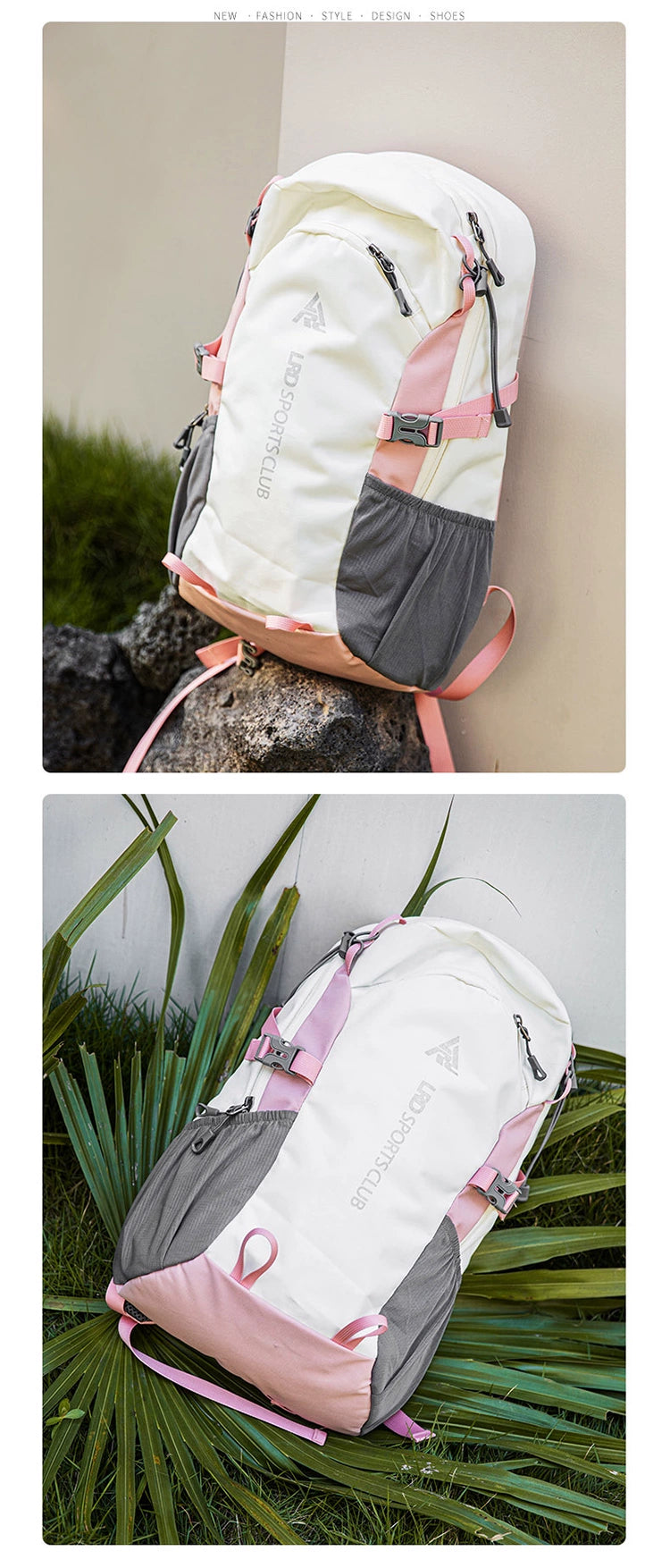 BOOM Large Capacity Lightweight Hiking Backpack-Khaki-Free Shipping Leatheretro