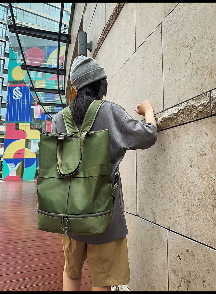 BOOM Multi-Purpose Backpack - Lightweight Travel Pack Shoe Compartment-绿色 关注店铺送运费险-Free Shipping Leatheretro