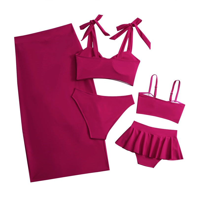 Sexy 3 Pieces Bikini Women Swimsuits Set-Swimwear-Red-S US 4-6-Free Shipping Leatheretro