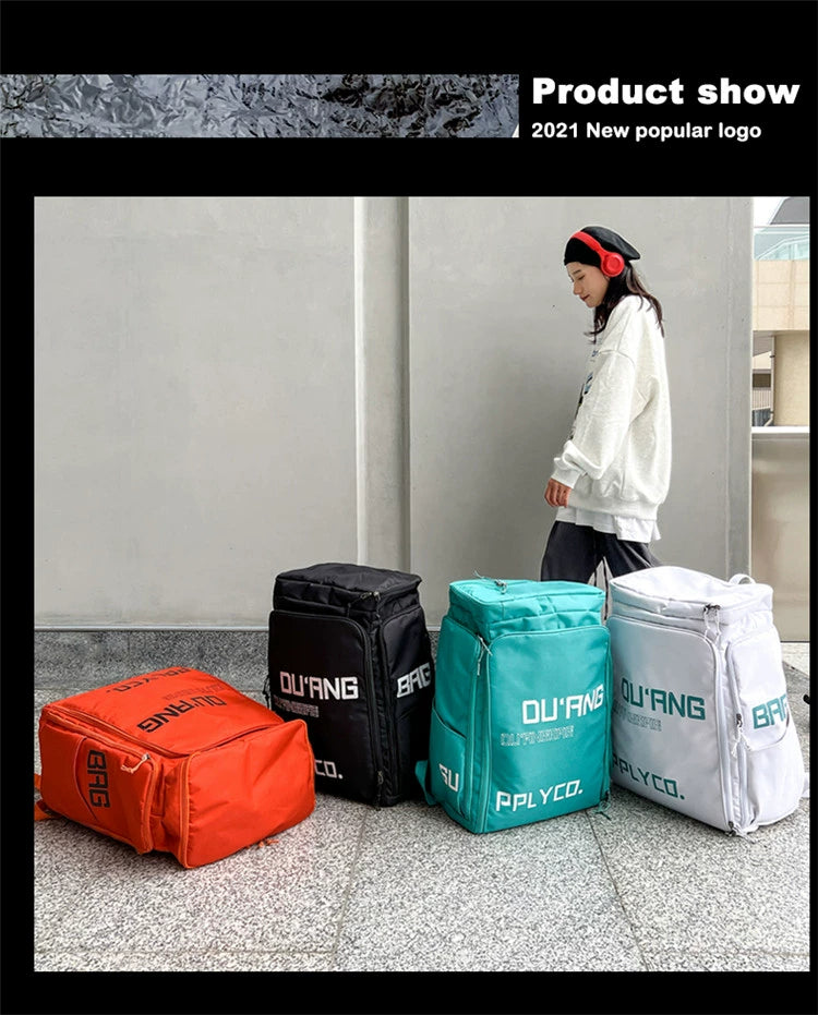 Boom Versatile Large-Capacity Backpack-Black-Free Shipping Leatheretro