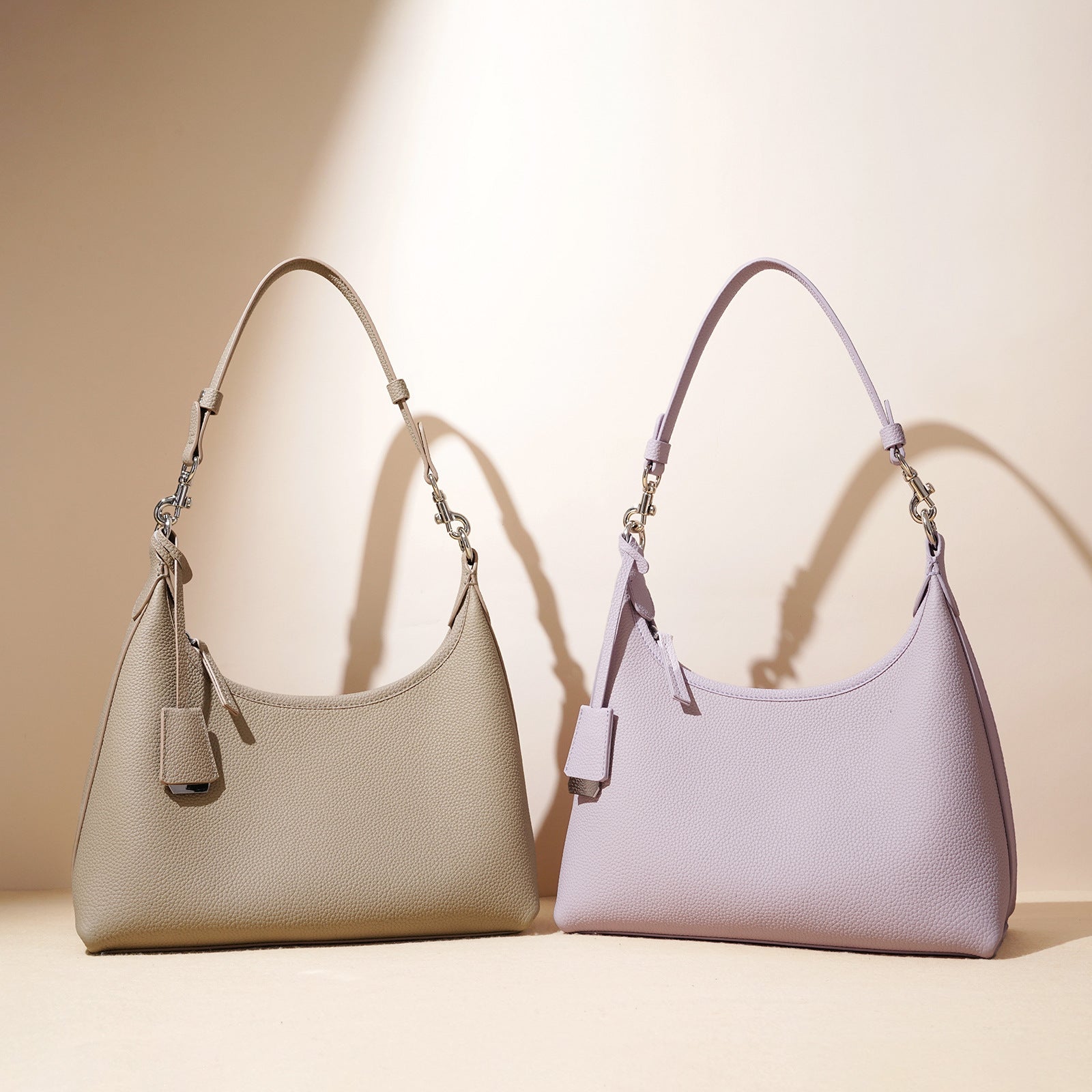Premium Genuine Leather Elegant Single Shoulder Bag-Shoulder Bags-Lavender-Free Shipping Leatheretro