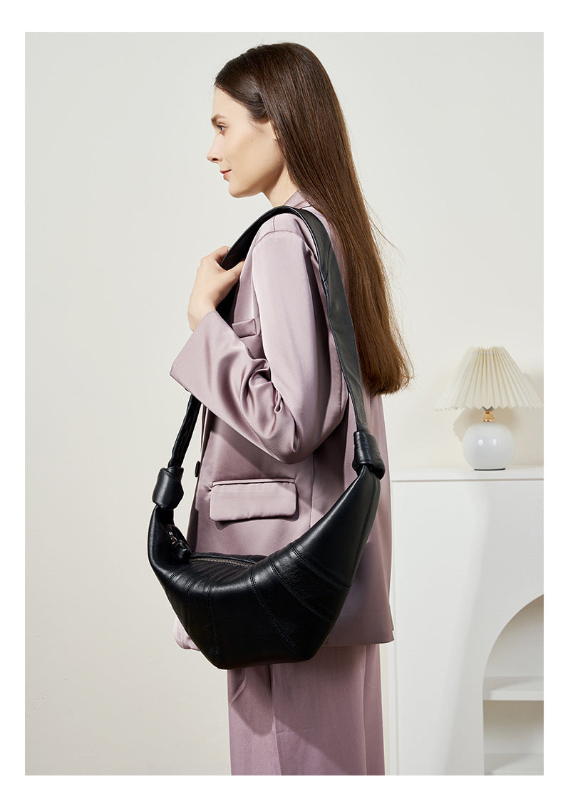 Sheepskin Bag Boho Shoulder Bag for Women-Handbags-Black-34*4*16-Free Shipping Leatheretro