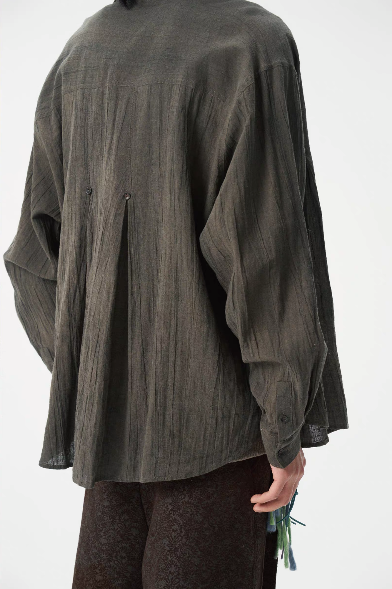 GONGHE REPUB Textured Linen Shirt-Shirt-S-Free Shipping Leatheretro