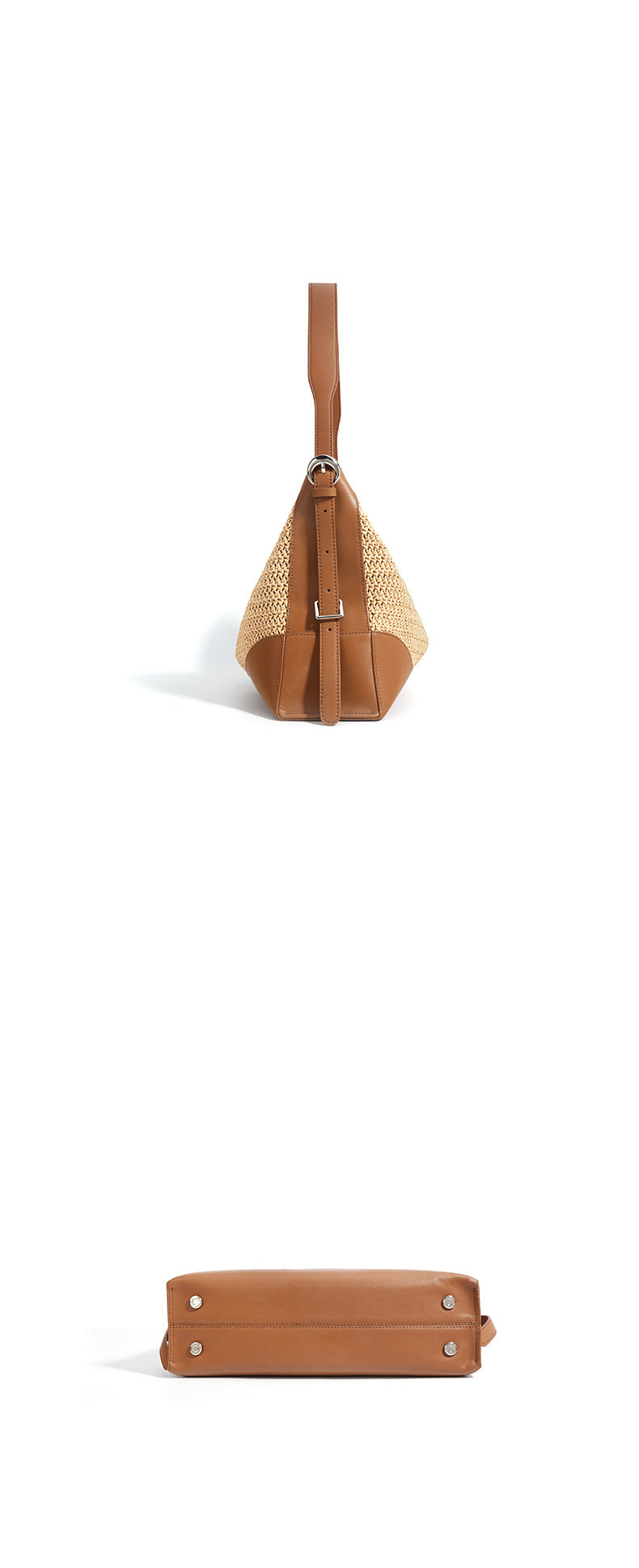 Handmade Large Capacity Casual Woven Shoulder Bag-Shoulder Bags-As Photo-Free Shipping Leatheretro